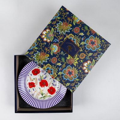 Wild Poppy Whispers Pasta Plates | 10.5 Inch Wide - Set of 2