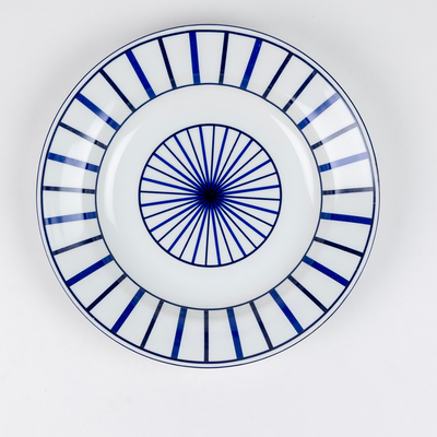 Blue Rhythm Pasta Plates | 10.5 Inch Wide - Set of 2