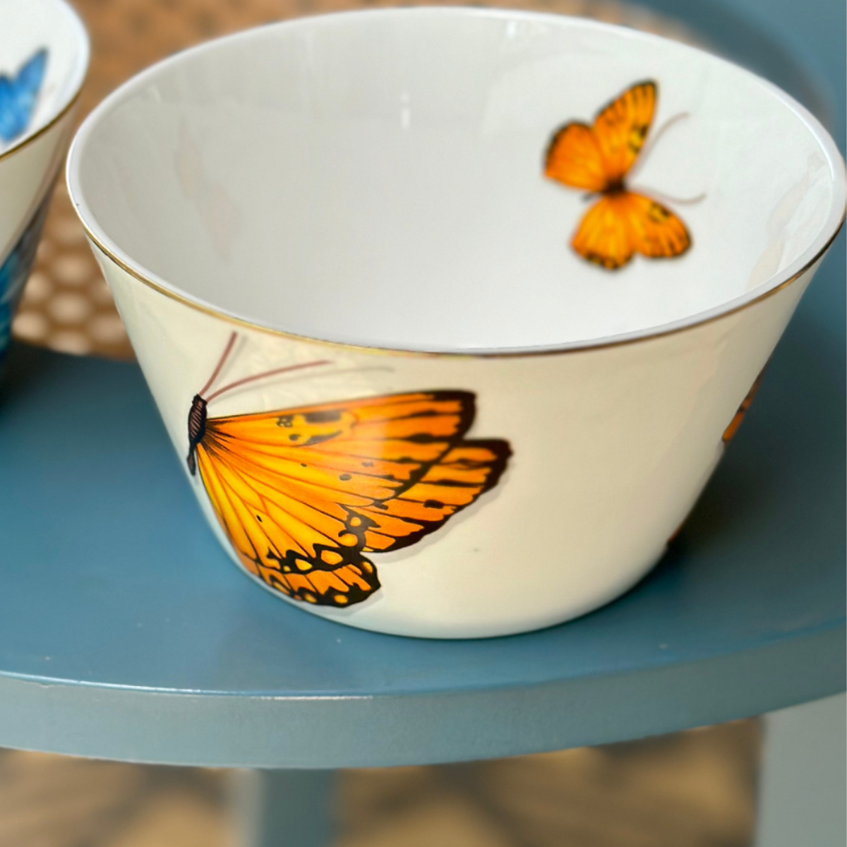 Golden Monarch Snack Bowls - Set of 2 (5 inch wide, 350ML capacity)