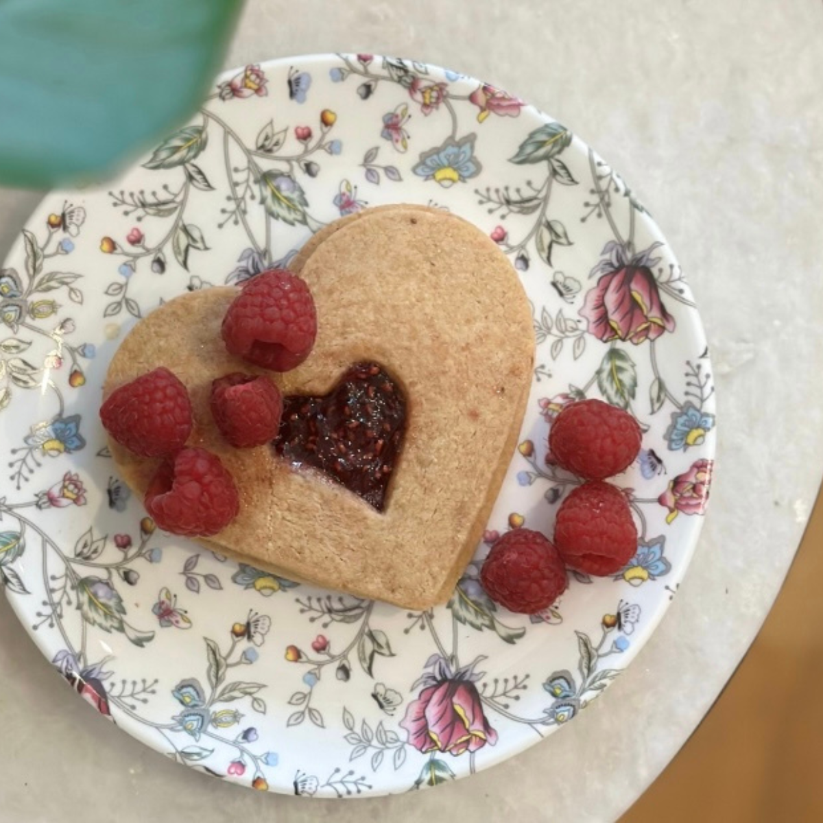Pink Shrub snack plates - Set of 4 (7 inch each)