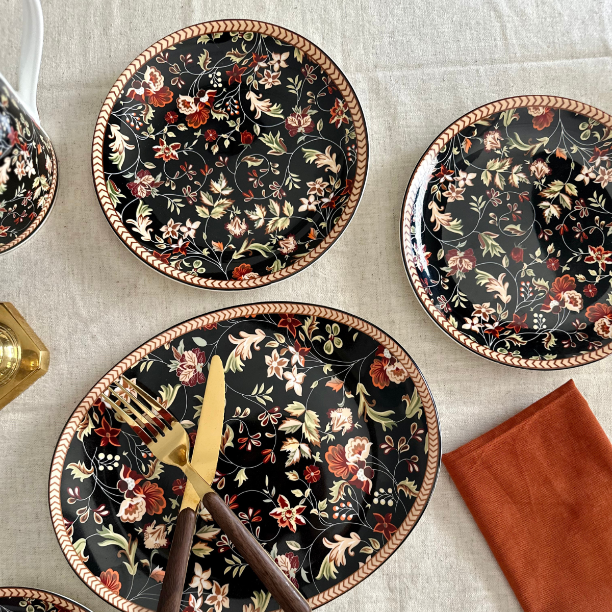 Enchanted Night Garden Oval Plate (10 inch wide) - Set of 2