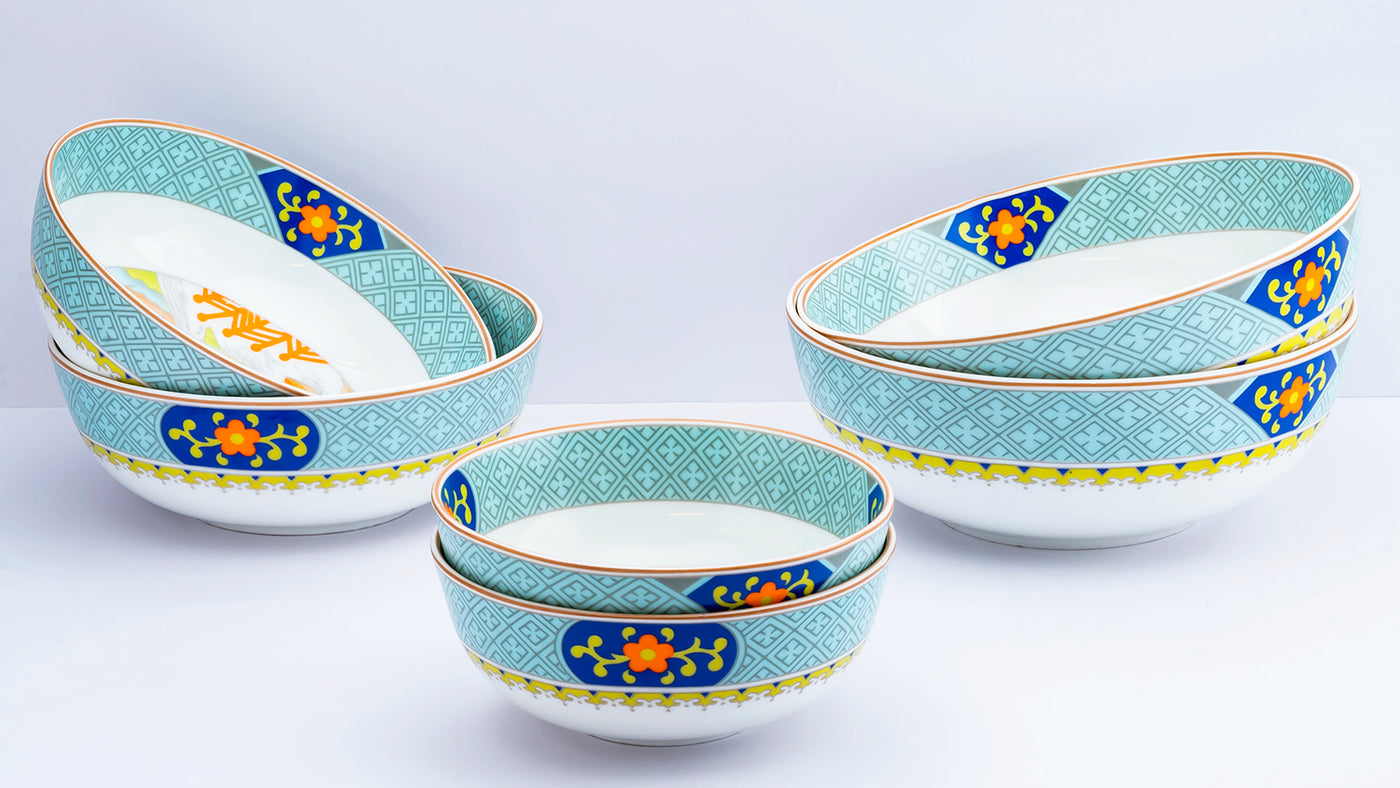 Pagoda serving bowls - Set of 3