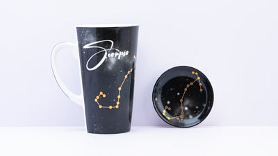 Zodiac Symphony (Scorpio Black) - Set of 1 tall mug