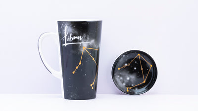 Zodiac Symphony (Libra Black) - Set of 1 tall mug