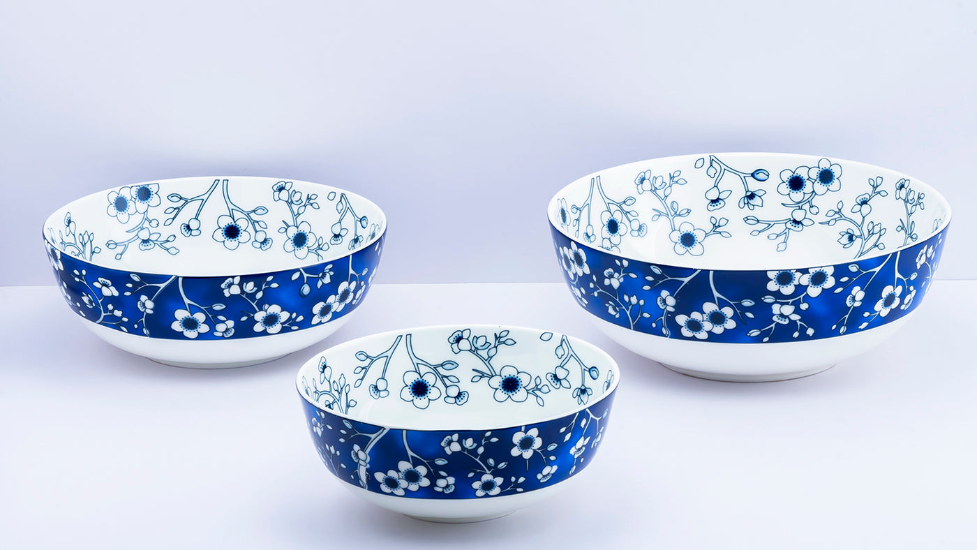 Floral Symphony serving bowls - Set of 3