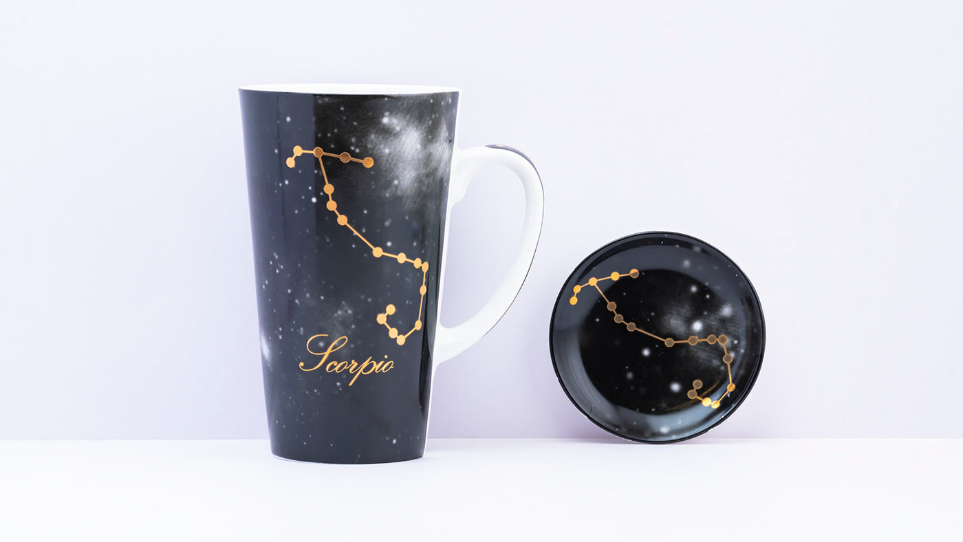 Zodiac Symphony (Scorpio Black) - Set of 1 tall mug