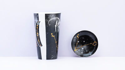 Zodiac Symphony (Pisces Black) - Set of 1 tall mug