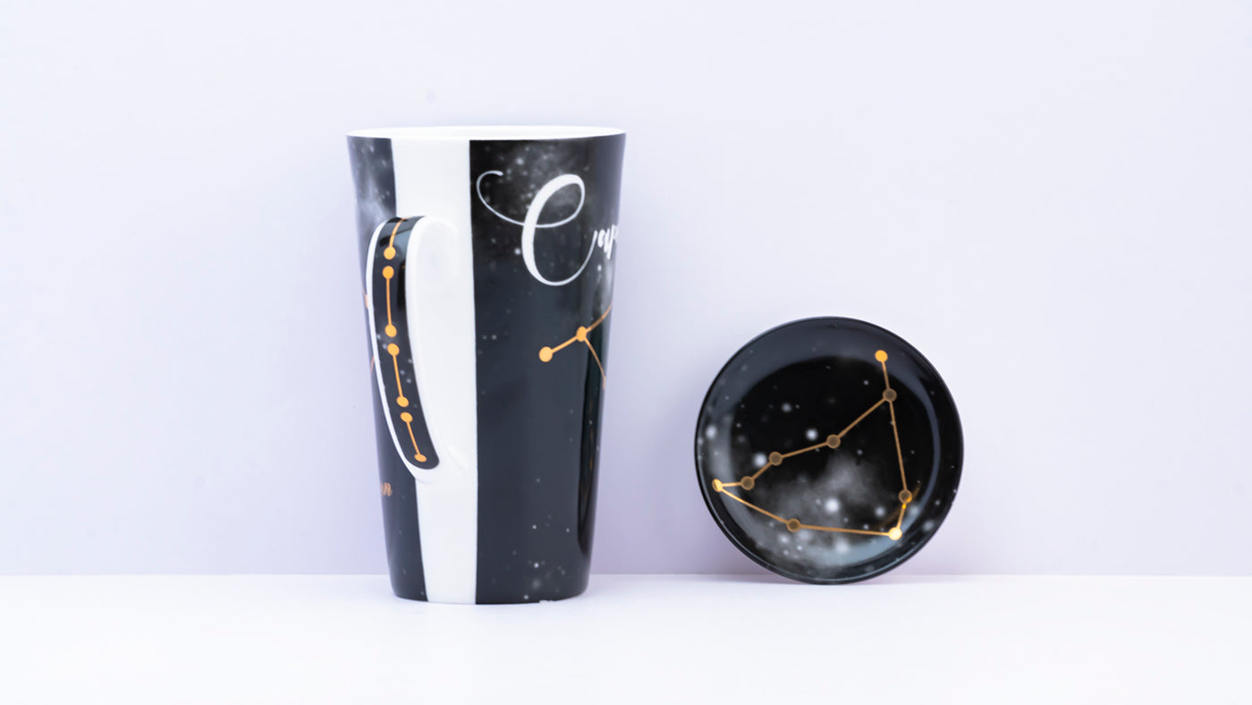 Zodiac Symphony (Capricon Black) - Set of 1 tall mug