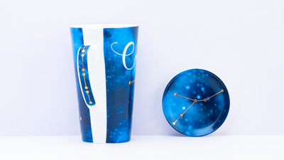 Zodiac Symphony (Cancer Blue) - Set of 1 tall mug