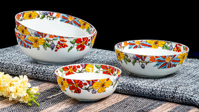 Vivid Blooms serving bowls - Set of 3