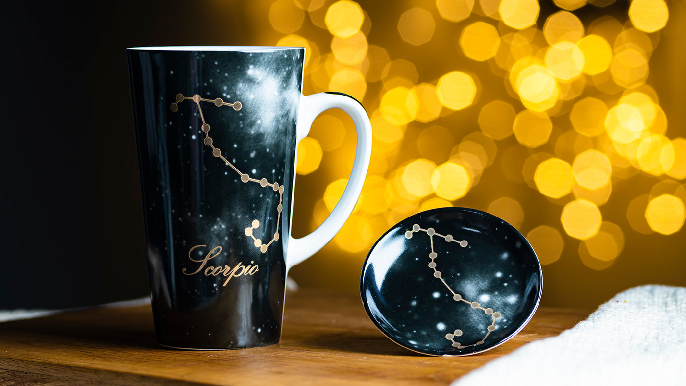 Zodiac Symphony (Scorpio Black) - Set of 1 tall mug