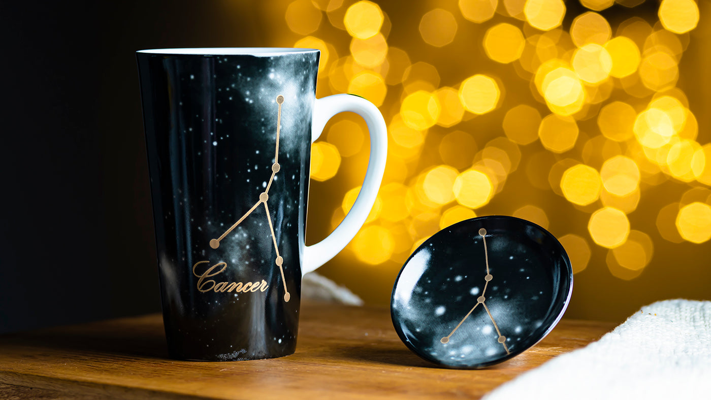 Zodiac Symphony (Cancer Black) - Set of 1 tall mug